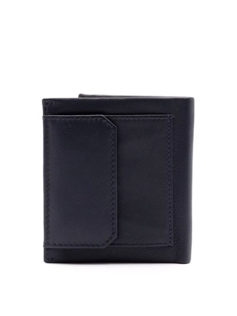 STRIPE Portofel vertical cu buzunar albastru - Portofele bărbați