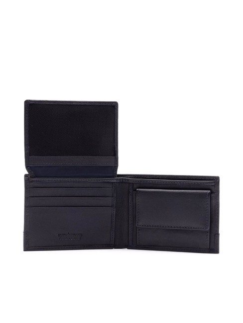 ROBERT Portofel din piele cu clapă albastru - Portofele bărbați