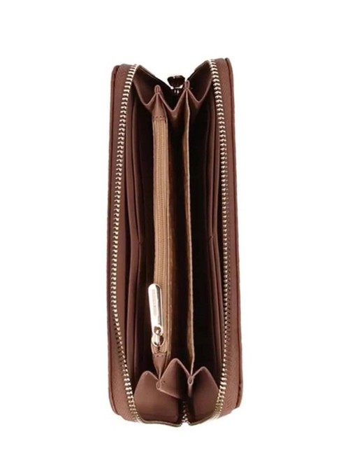 BELLA Fermoar mare în jurul portofelului bronzat - Portofele femei