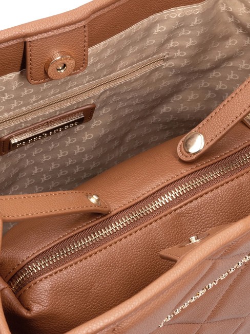 GLAM Geanta de cumparaturi cu husa coniac - Genți femei