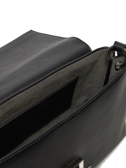 CK PLAQUE Geantă de umăr medie pvh negru - Genți femei