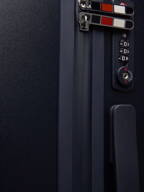 TH Cărucior pentru bagaje de m&acirc;nă albastru spațial - Bagaje de m&acirc;nă