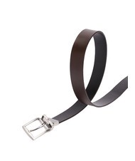 TOMMY HILFIGER DENTON Curea din piele negru / boabe de cafea - Curele - 3