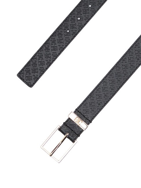 TH SQUARE MONOGRAM Curea din piele negru - Curele