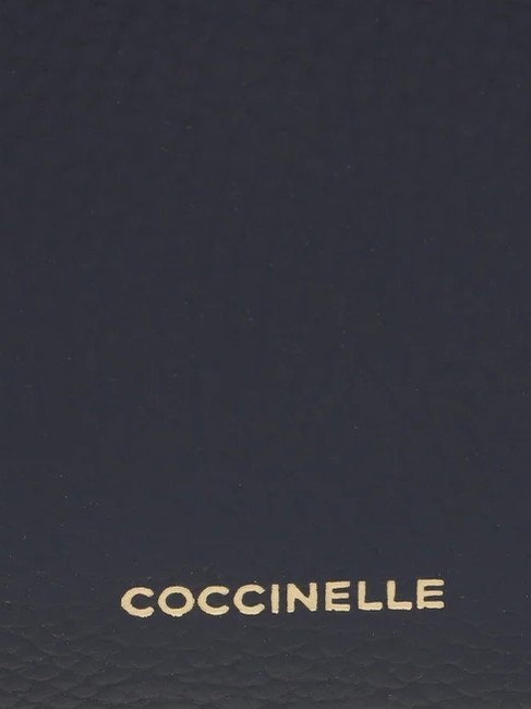 TEBE Geanta de umar din piele texturata albastru miezul nopții - Genți femei