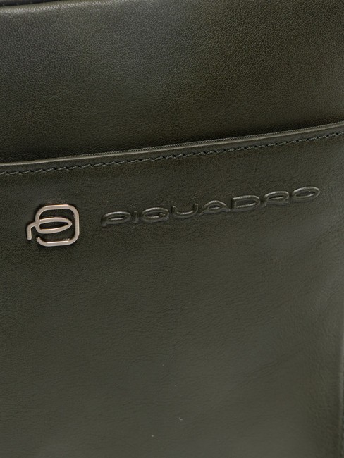 Geanta VIBE afară, din piele ciocanită verde 11 - Genți de umăr bărbați