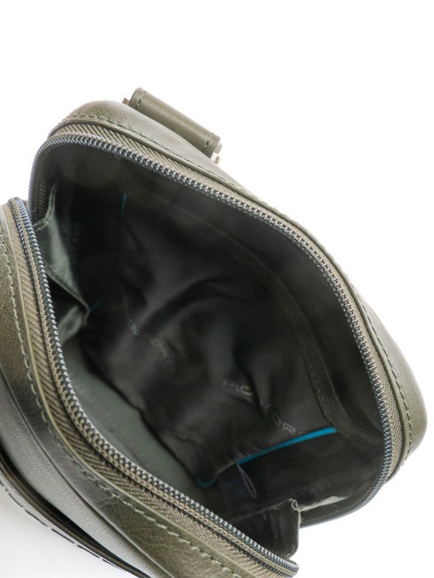 Geanta VIBE afară, din piele ciocanită verde 11 - Genți de umăr bărbați