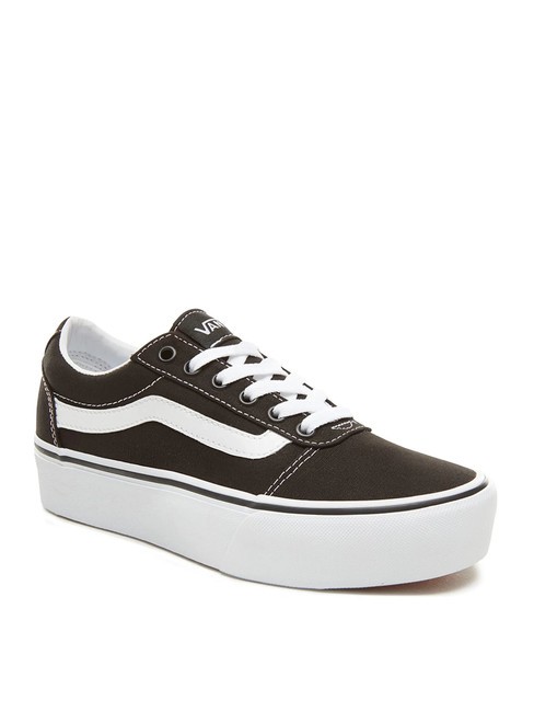 WARD PLATFORM Adidași &icirc;nalți alb negru - Pantofi femei