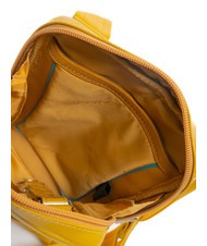 PIQUADRO Geanta VIBE afară, din piele ciocanită galben 4 - Genți de umăr bărbați - 5