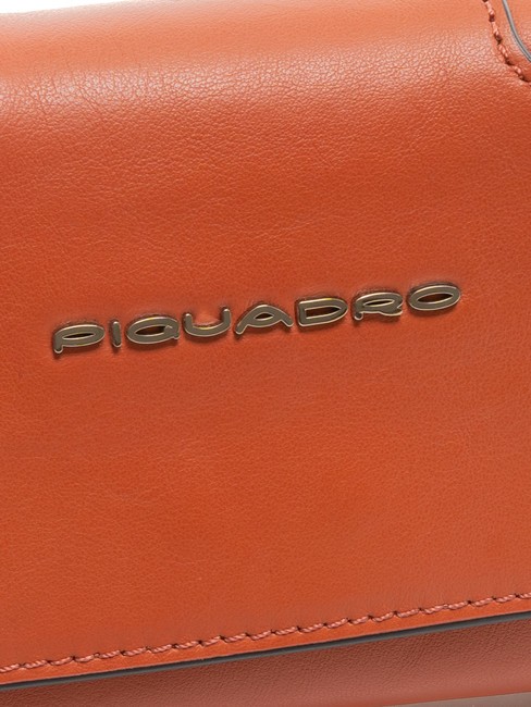 CAMPIONARIO - MUSE Mini geantă / pungă din piele ORANGE - Genți femei