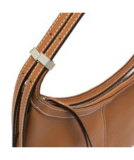 GIANNI CHIARINI NORMA Geantă hobo de umăr din piele caramel - Genți femei - 4