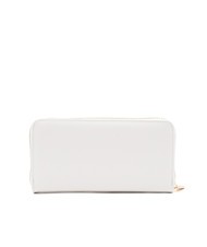 ROCCOBAROCCO LOGO METALLICO Fermoar mare în jurul portofelului aproape alb - Portofele femei - 4