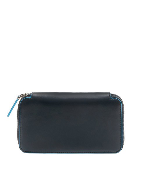 BLUE SQUARE  Portofel din piele integrală albastru - Portofele bărbați