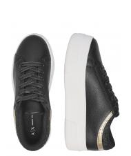 ARMANI EXCHANGE A|X Platform Adidași cu pană Negru / negru - Pantofi femei - 3