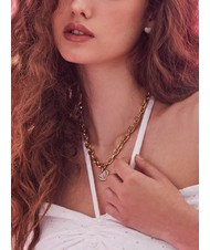 GUESS LOVELY GUESS Colier cu inimă emailată - Lănțișoare