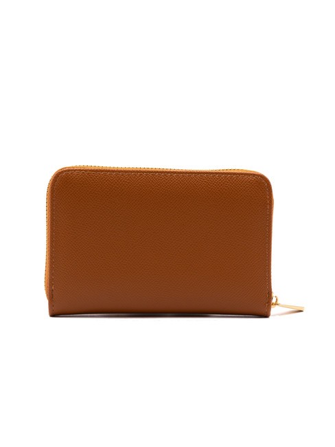LOGO METALLICO Portofel mediu cu fermoar bronzat - Portofele femei