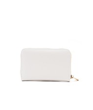 ROCCOBAROCCO LOGO METALLICO Portofel mediu cu fermoar aproape alb - Portofele femei - 4