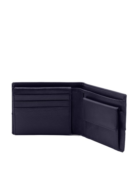 BRYAN Portofel din piele cu clapă marina - Portofele bărbați