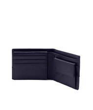 ROCCOBAROCCO BRYAN Portofel din piele cu clapă marina - Portofele bărbați - 4