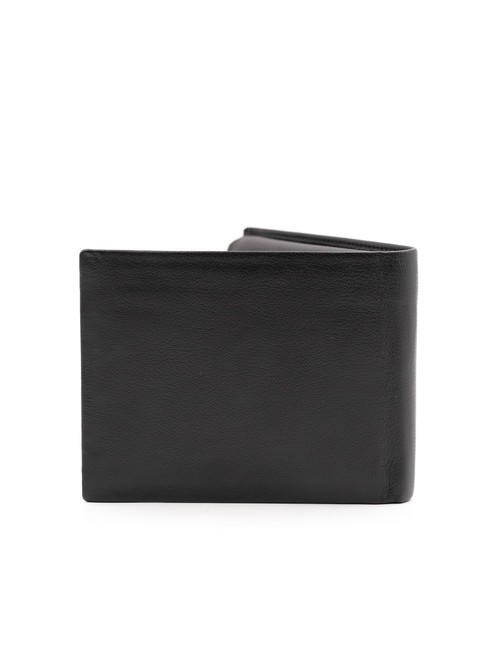 ROUND Portofel din piele pentru monede maro inchis - Portofele bărbați