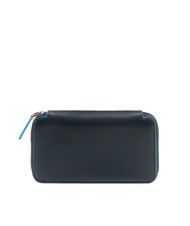 PIQUADRO BLUE SQUARE  Portofel din piele integrală albastru - Portofele bărbați - 3