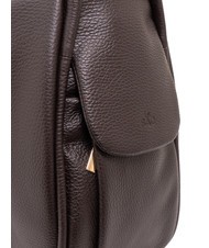 LESAC TRIO  Rucsac din piele ciocanita cafea25 - Genți femei - 7
