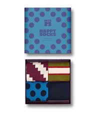 HAPPY SOCKS NEW VINTAGE Set cadou de 4 perechi de șosete marina - Șosete unisex - 6