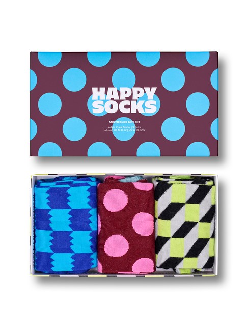 MULTICOLOR Set cadou de 3 perechi de șosete marina - Șosete unisex