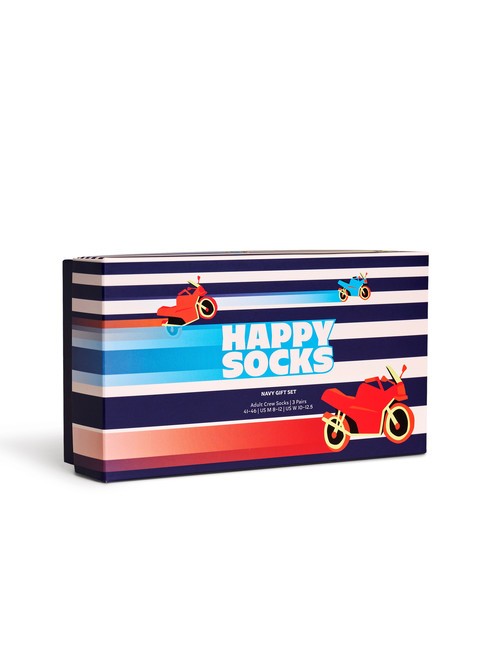 NAVY Set cadou de 3 perechi de șosete marina - Șosete unisex