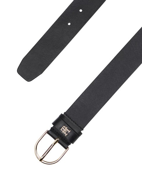 ESSENTIAL EFFORTLESS Curea din piele fabricata in Italia negru - Curele