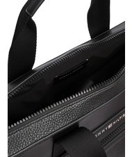 TOMMY HILFIGER TH FOUNDATION Servietă pentru computer de 13 inchi negru - Serviete birou - 3