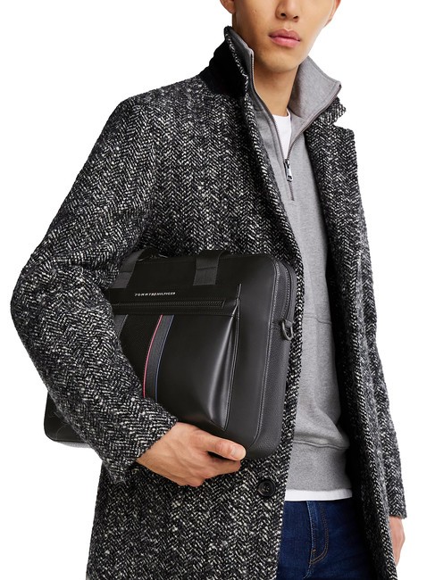 TH FOUNDATION Servietă pentru computer de 13 inchi negru - Serviete birou