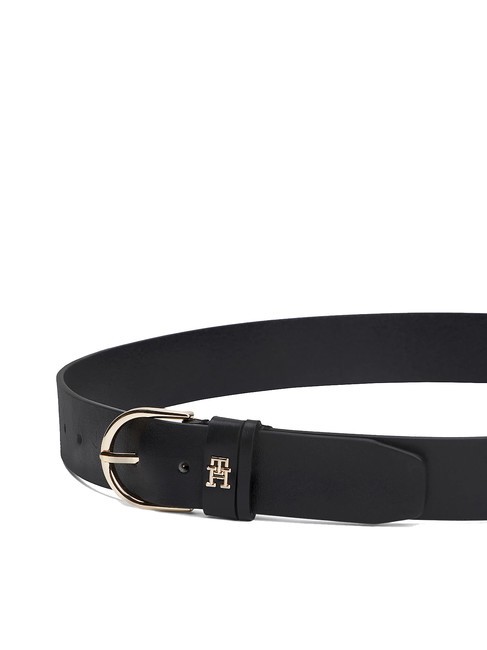 ESSENTIAL EFFORTLESS Curea din piele fabricata in Italia negru - Curele