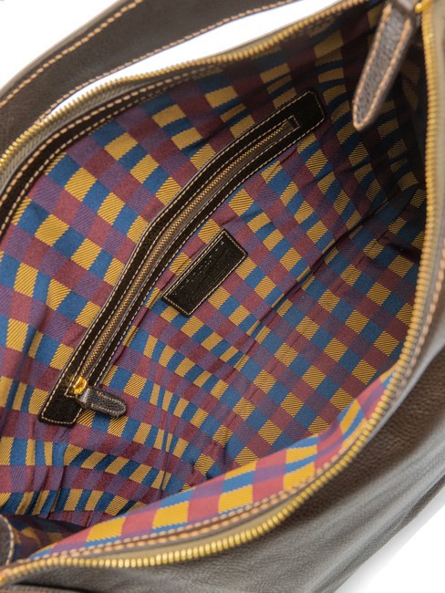 AMAZ Geanta de piele BROWN - Genți femei