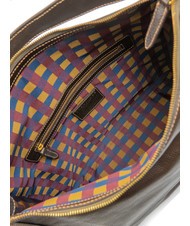 THE BRIDGE AMAZ Geanta de piele BROWN - Genți femei - 5