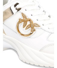 PINKO ARIEL Adidași cu detalii în oglindă alb - Pantofi femei - 6