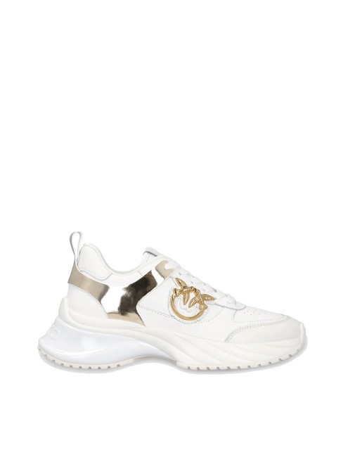 ARIEL Adidași cu detalii &icirc;n oglindă alb - Pantofi femei