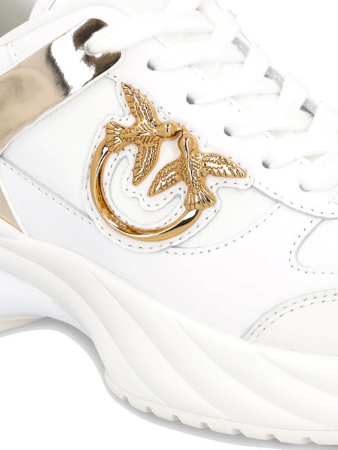 ARIEL Adidași cu detalii &icirc;n oglindă alb - Pantofi femei