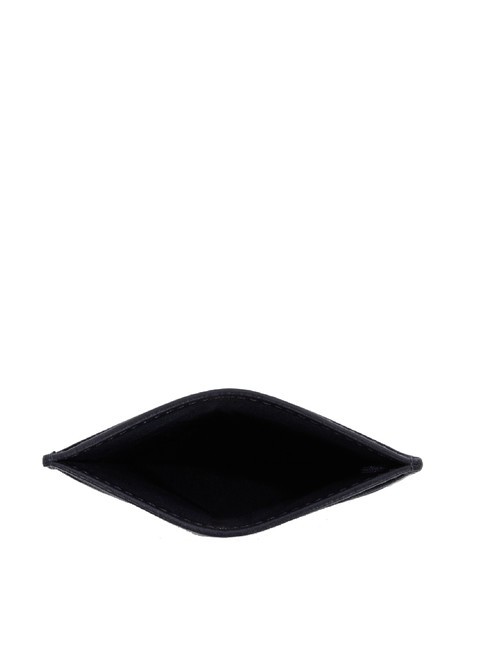 TH CORP Suport plat pentru card din piele albastru spațial - Portofele bărbați