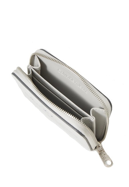 SCULPTED Fermoar &icirc;n jurul portofelului gri miraj - Portofele femei