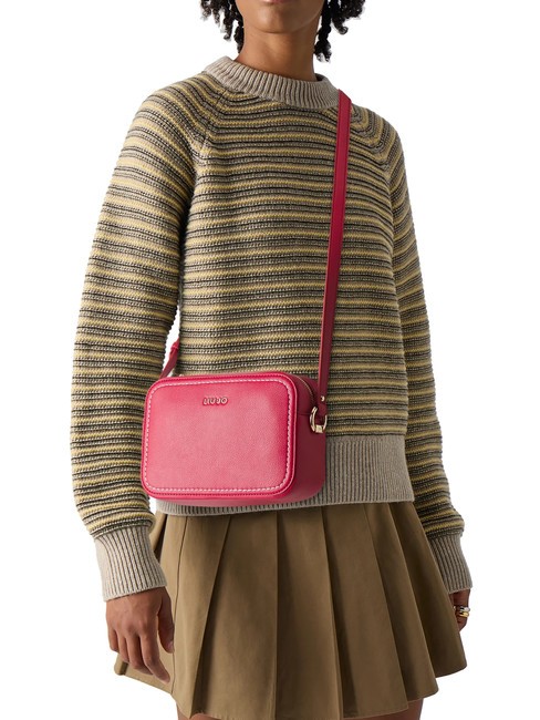 MANHATTAN Geanta camera cu husa roșu pompeian - Genți femei