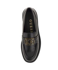 GUESS SHUTTLE  Mocasini din piele BLACK - Pantofi femei - 4