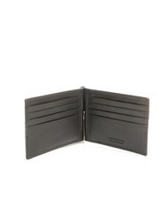 ROCCOBAROCCO JOHN Portofel din piele cu clip maro - Portofele bărbați - 2