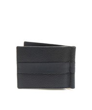 ROCCOBAROCCO JOHN Portofel din piele cu clip marina - Portofele bărbați - 3