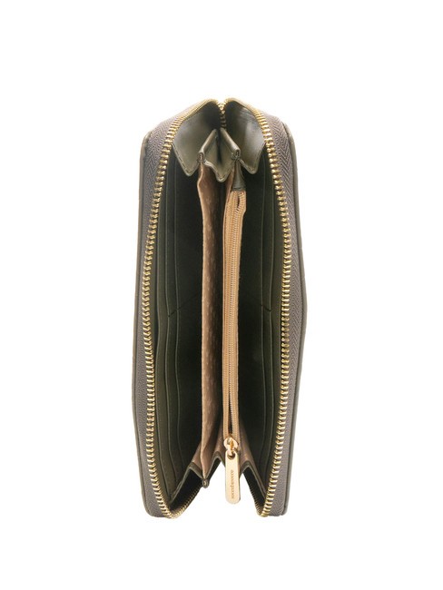 BELLA Fermoar mare în jurul portofelului taupe - Portofele femei