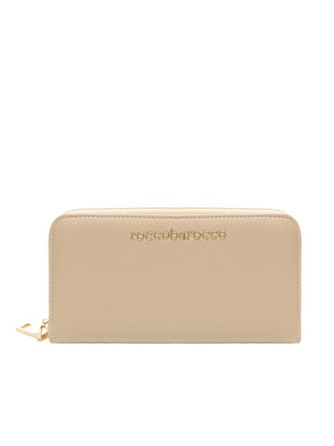 LOLA Fermoar mare &icirc;n jurul portofelului bej - Portofele femei