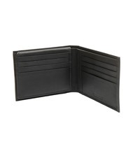 ROCCOBAROCCO STRIPE Portofel din piele cu clapă negru - Portofele bărbați - 3