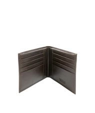 ROCCOBAROCCO PLAIN portofel din piele de 8 cc maro inchis - Portofele bărbați - 2