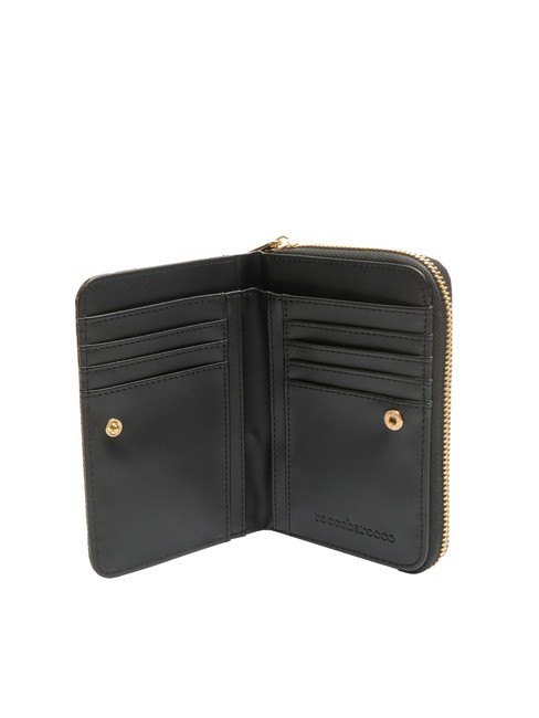 FRIDA Portofel mediu jacquard negru - Portofele femei