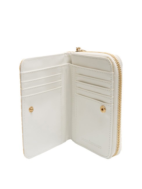 FRIDA Portofel mediu jacquard aproape alb - Portofele femei